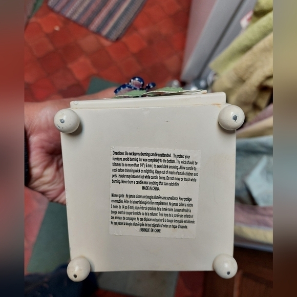 Vintage Glass and Metal 3D Butterfly Tealight Lantern - Picture 7 of 11